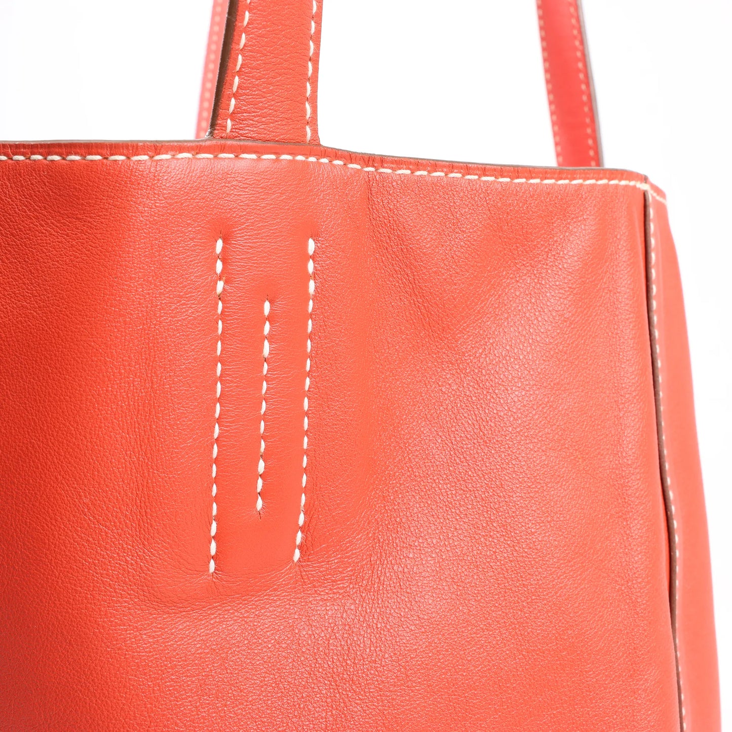 HERMES Double Sense 28 Veau Swift Schultertasche in Sanguine x Rose Jaipur □R: 2014