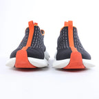 Hermès Eclair Fabric Sneakers in Black x Orange 221892Z, Size EU 43