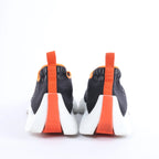 Hermès Eclair Fabric Sneakers in Black x Orange 221892Z, Size EU 43