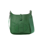 Hermes Evelyn 1 PM Epsom Leather Shoulder Bag in Green, □N