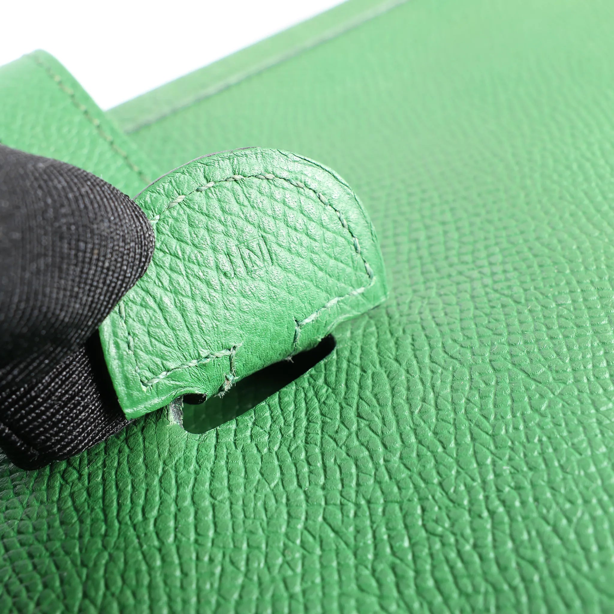 Hermes Evelyn 1 PM Epsom Leather Shoulder Bag in Green, □N