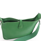 Hermes Evelyn 1 PM Epsom Leather Shoulder Bag in Green, □N