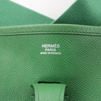 Hermes Evelyn 1 PM Epsom Leather Shoulder Bag in Green, □N