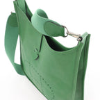 Hermes Evelyn 1 PM Epsom Leather Shoulder Bag in Green, □N