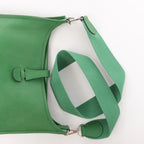 Hermes Evelyn 1 PM Epsom Leather Shoulder Bag in Green, □N