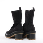 Hermès Florence Suede Boots in Black 222045Z, Size EU 37