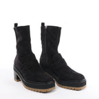 Hermès Florence Suede Boots in Black 222045Z, Size EU 37