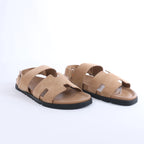 Hermès Genius Suede Sandals in Brown 191383Z, Size EU 45