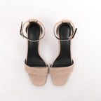 HERMES Glam Chaîne d'Ancre Suede Sandals in Beige, Size 37 EU