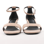 HERMES Glam Chaîne d'Ancre Suede Sandals in Beige, Size 37 EU
