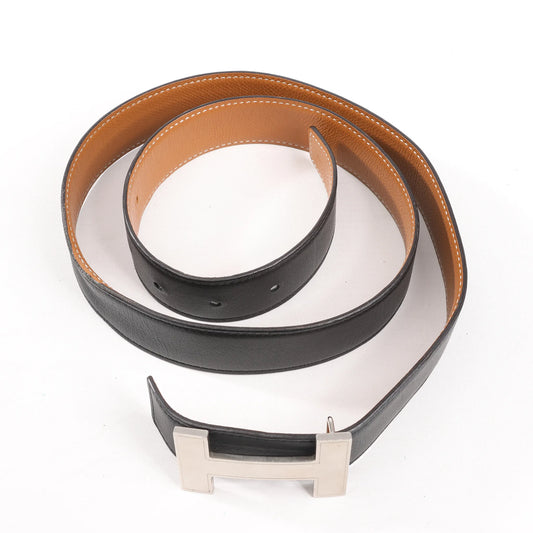 Hermès H Belt T:2015 Belt 90 Leather in Black