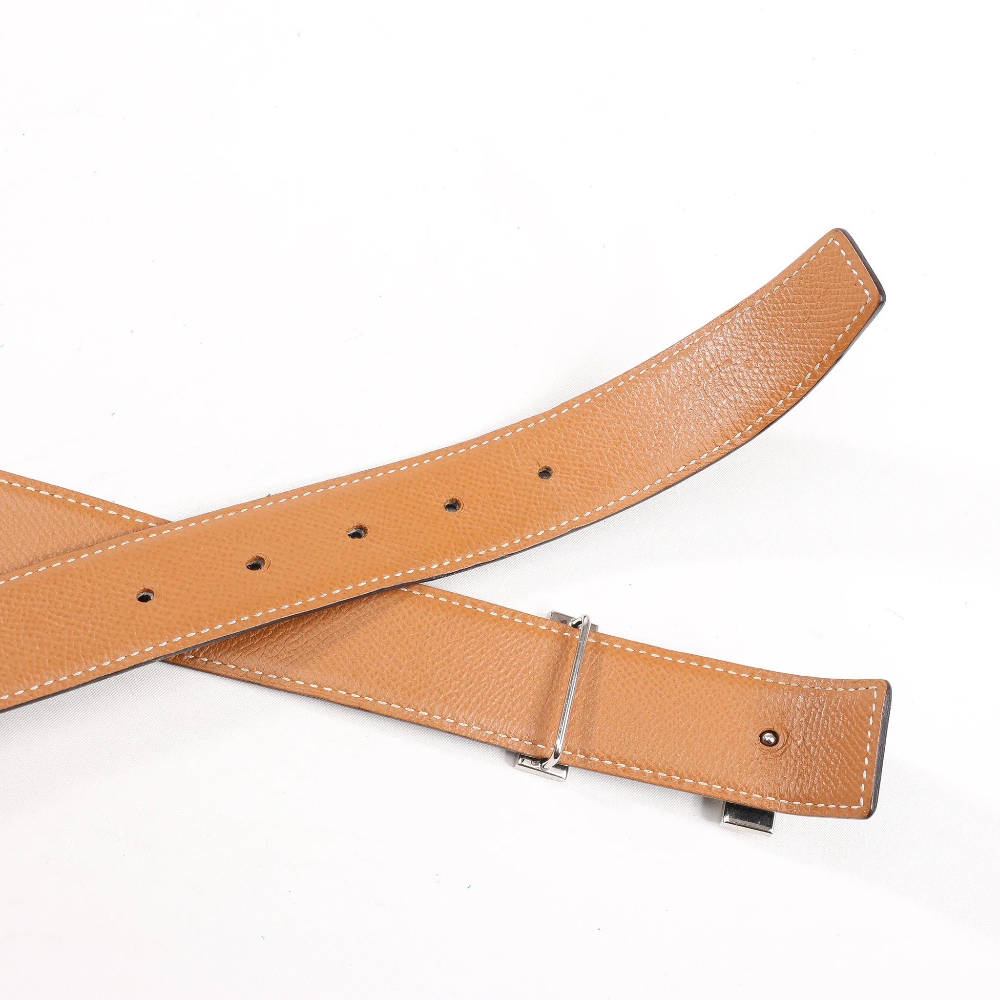 Hermès H Belt T:2015 Belt 90 Leather in Black