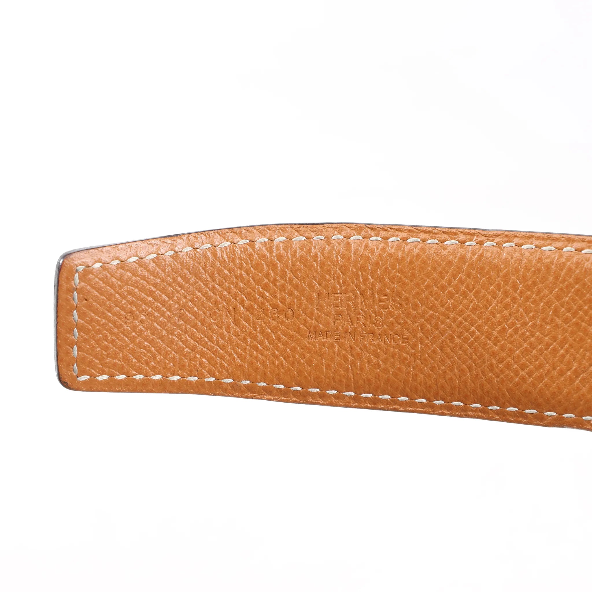 Hermès H Belt T:2015 Belt 90 Leather in Black