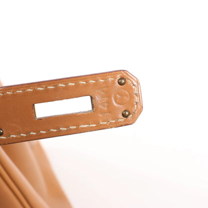 HERMES Haut A Courroies 32 Vache Handbag in Brown ○Y:1995