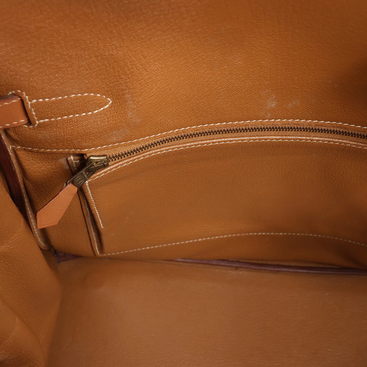 HERMES Haut A Courroies 32 Vache Handbag in Brown ○Y:1995