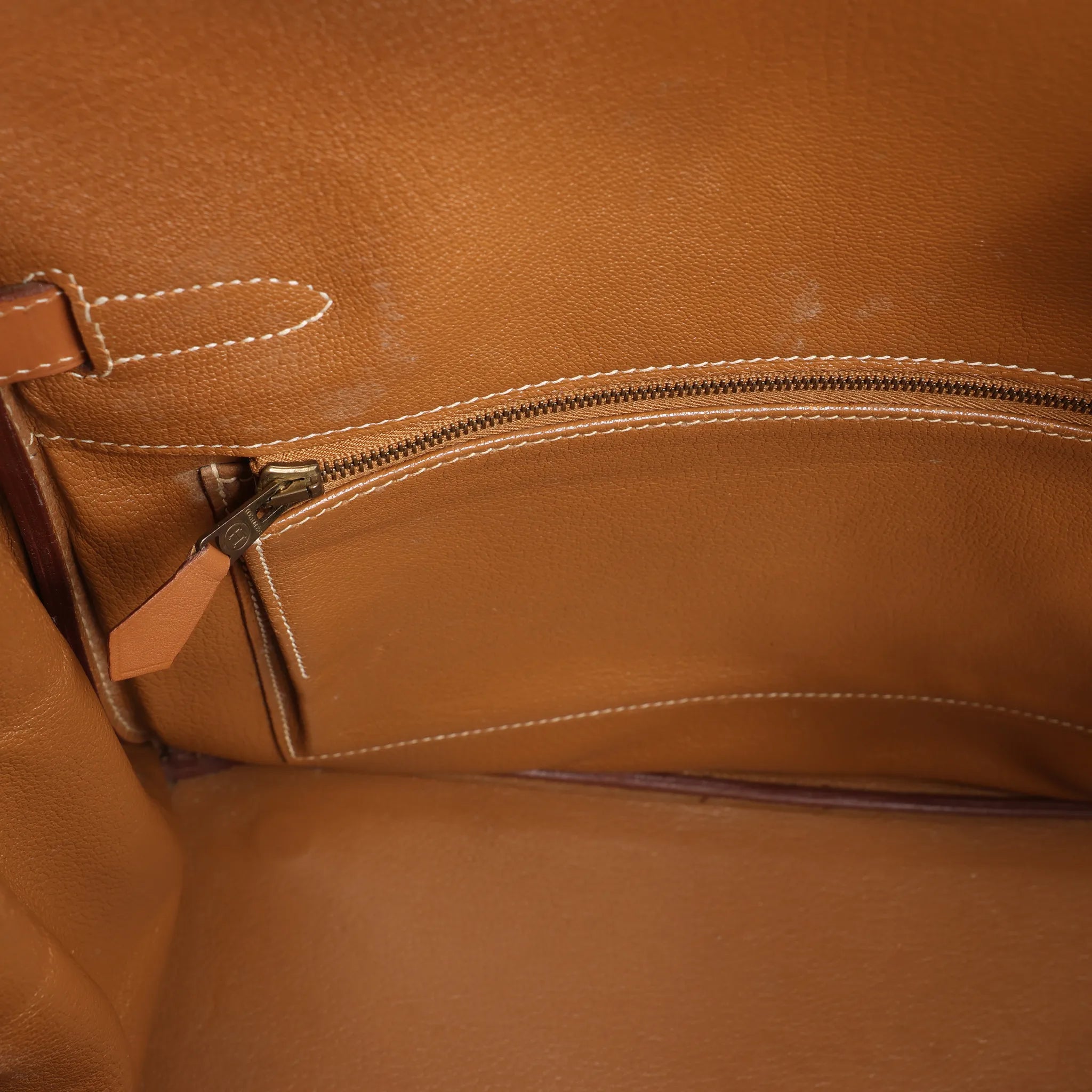 HERMES Haut A Courroies 32 Vache Handbag in Brown ○Y:1995