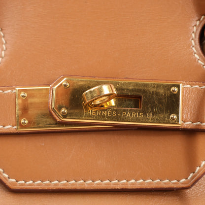 HERMES Haut A Courroies 32 Vache Handbag in Brown ○Y:1995