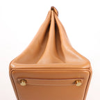 HERMES Haut A Courroies 32 Vache Handbag in Brown ○Y:1995
