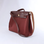 Hermès Herbag GM Twirl Ash x Vash Hunter Shoulder Bag in Beige x Brown □F: 2002