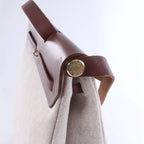 Hermès Herbag GM Twirl Ash x Vash Hunter Shoulder Bag in Beige x Brown □F: 2002