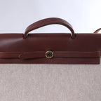 Hermès Herbag GM Twirl Ash x Vash Hunter Shoulder Bag in Beige x Brown □F: 2002