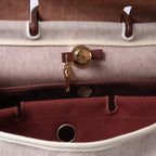 Hermès Herbag GM Twirl Ash x Vash Hunter Shoulder Bag in Beige x Brown □F: 2002