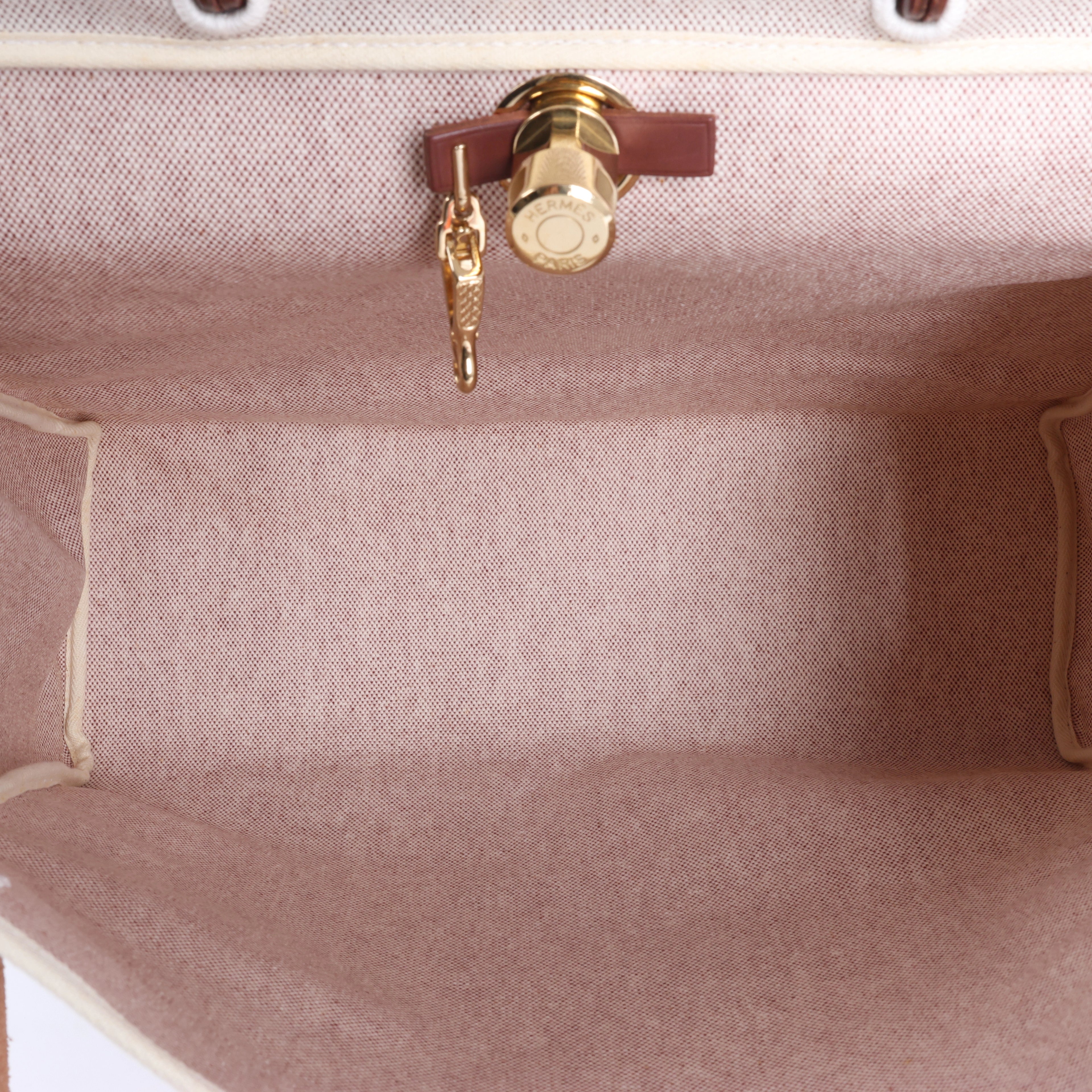 Hermès Herbag GM Twirl Ash x Vash Hunter Shoulder Bag in Beige x Brown □F: 2002