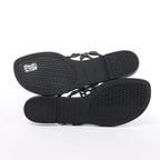 Hermès Island Rubber Chaîne d'Ancre Sandals in Black 241051Z, Size EU 39