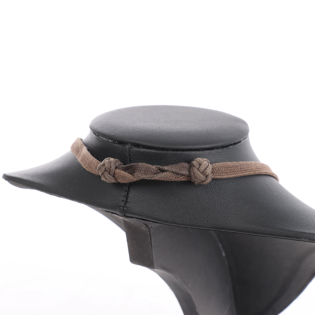 Hermès Isthme Necklace Buffalo Horn in Brown x Pink