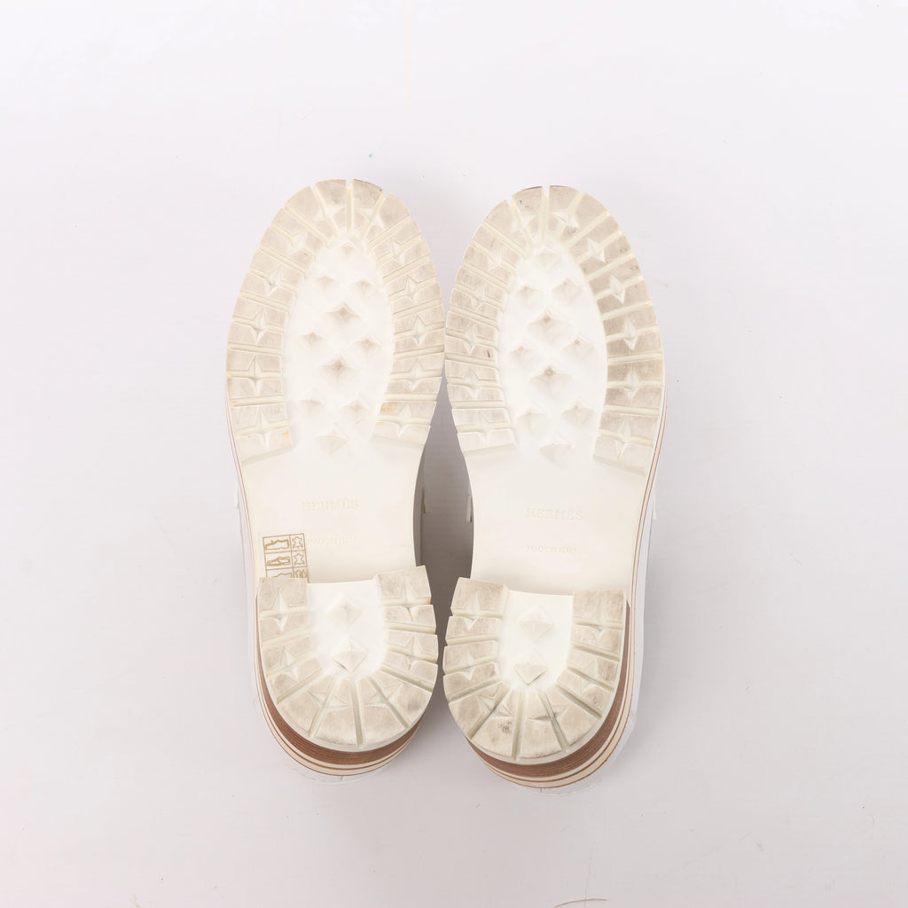 Mocasín de piel Kelly de HERMES en marrón, talla 37 UE