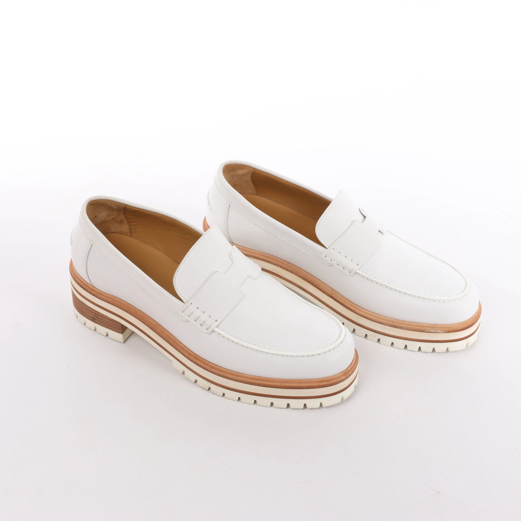 Mocasín de piel Kelly de HERMES en marrón, talla 37 UE