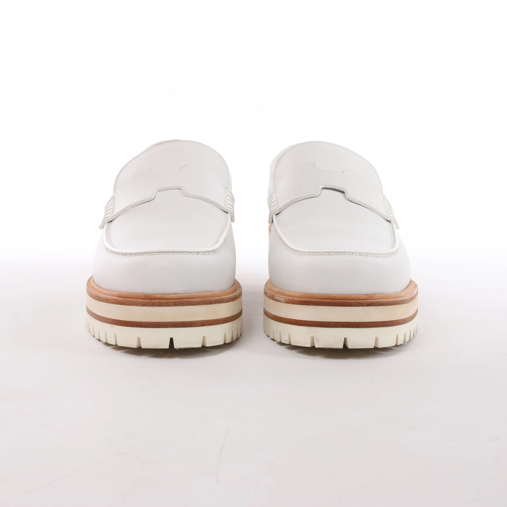 Mocasín de piel Kelly de HERMES en marrón, talla 37 UE