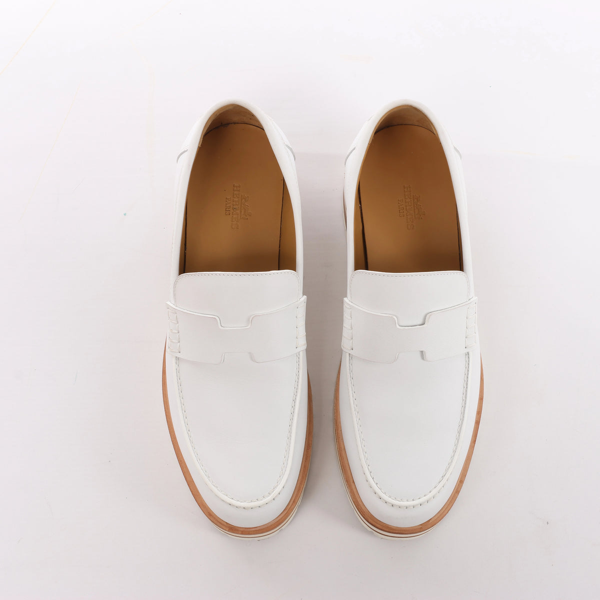 Mocasín de piel Kelly de HERMES en marrón, talla 37 UE