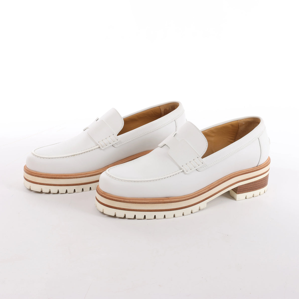 Mocasín de piel Kelly de HERMES en marrón, talla 37 UE