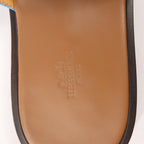 HERMES Izmir Denim Sandals in Light Blue, Size 43 EU