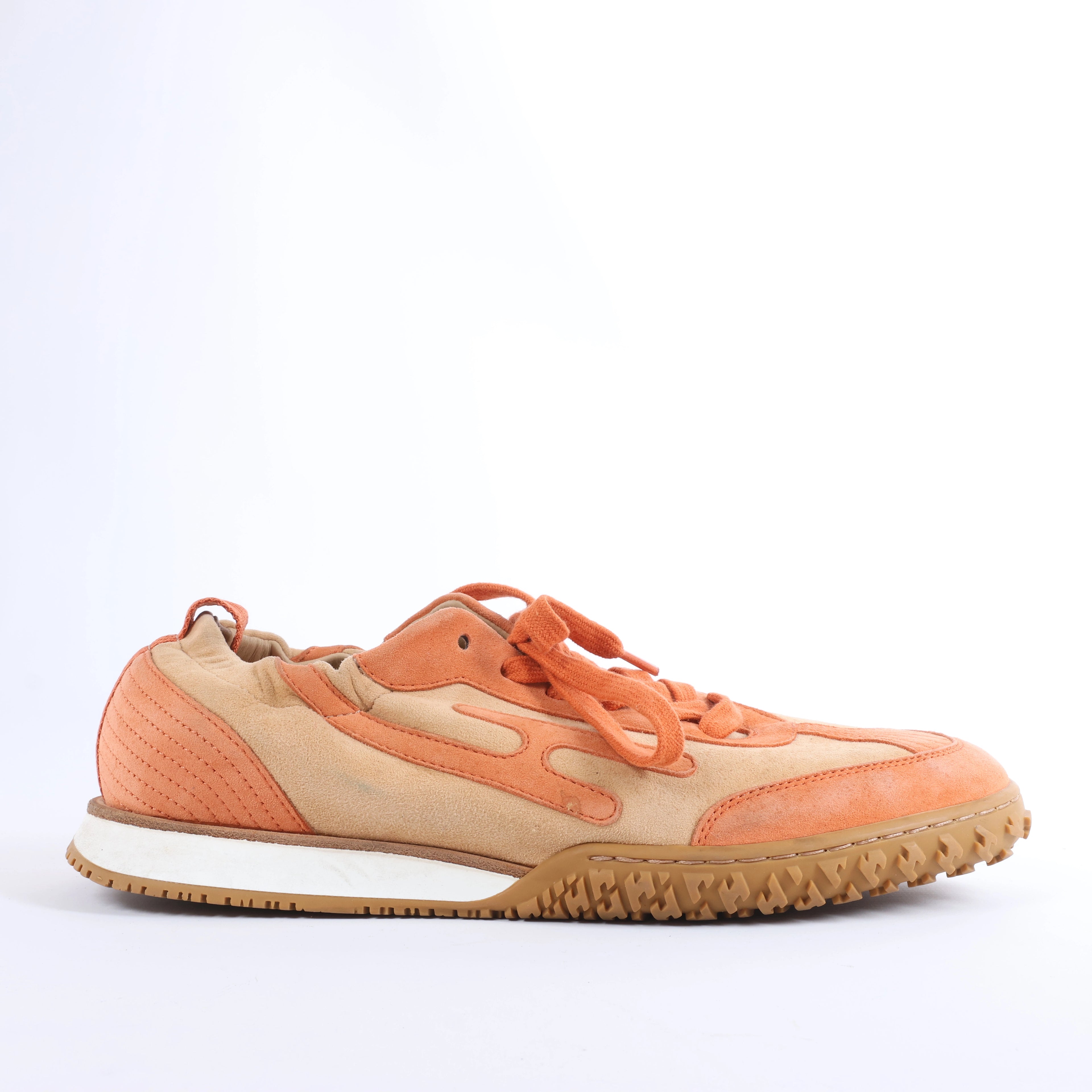 Mocasín Hermès Royal de ante beige, talla 38,5 EU