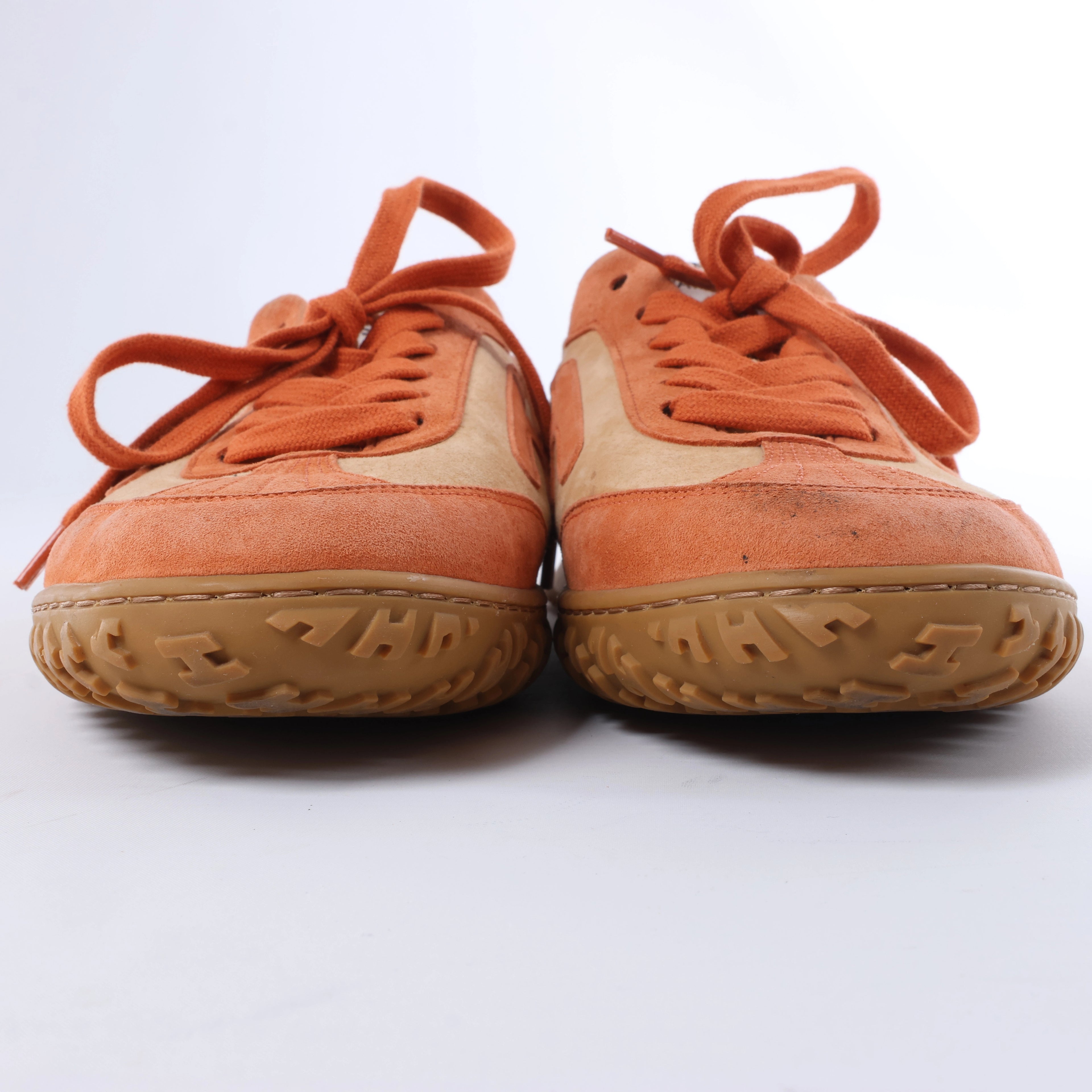 Mocasín Hermès Royal de ante beige, talla 38,5 EU
