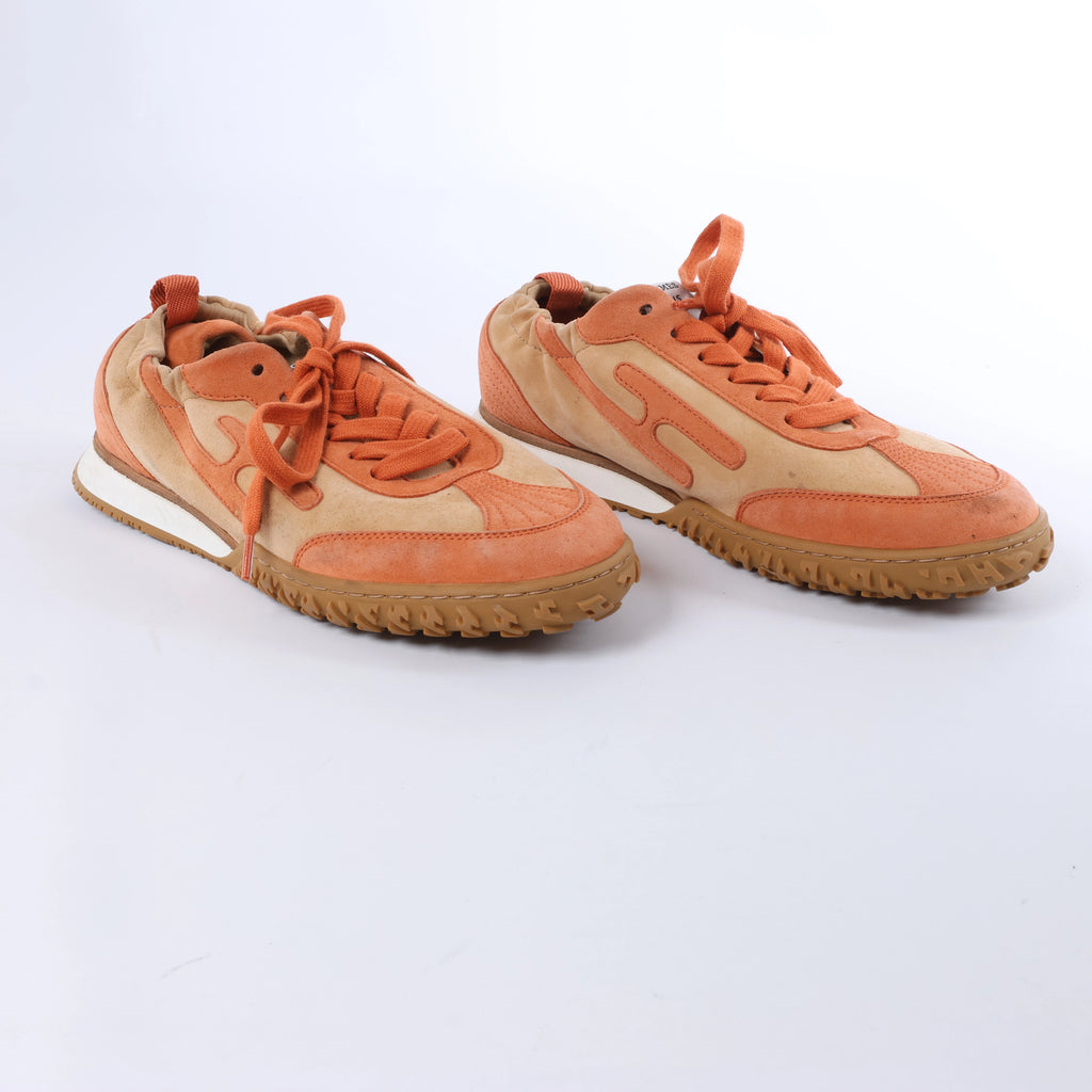 Mocasín Hermès Royal de ante beige, talla 38,5 EU