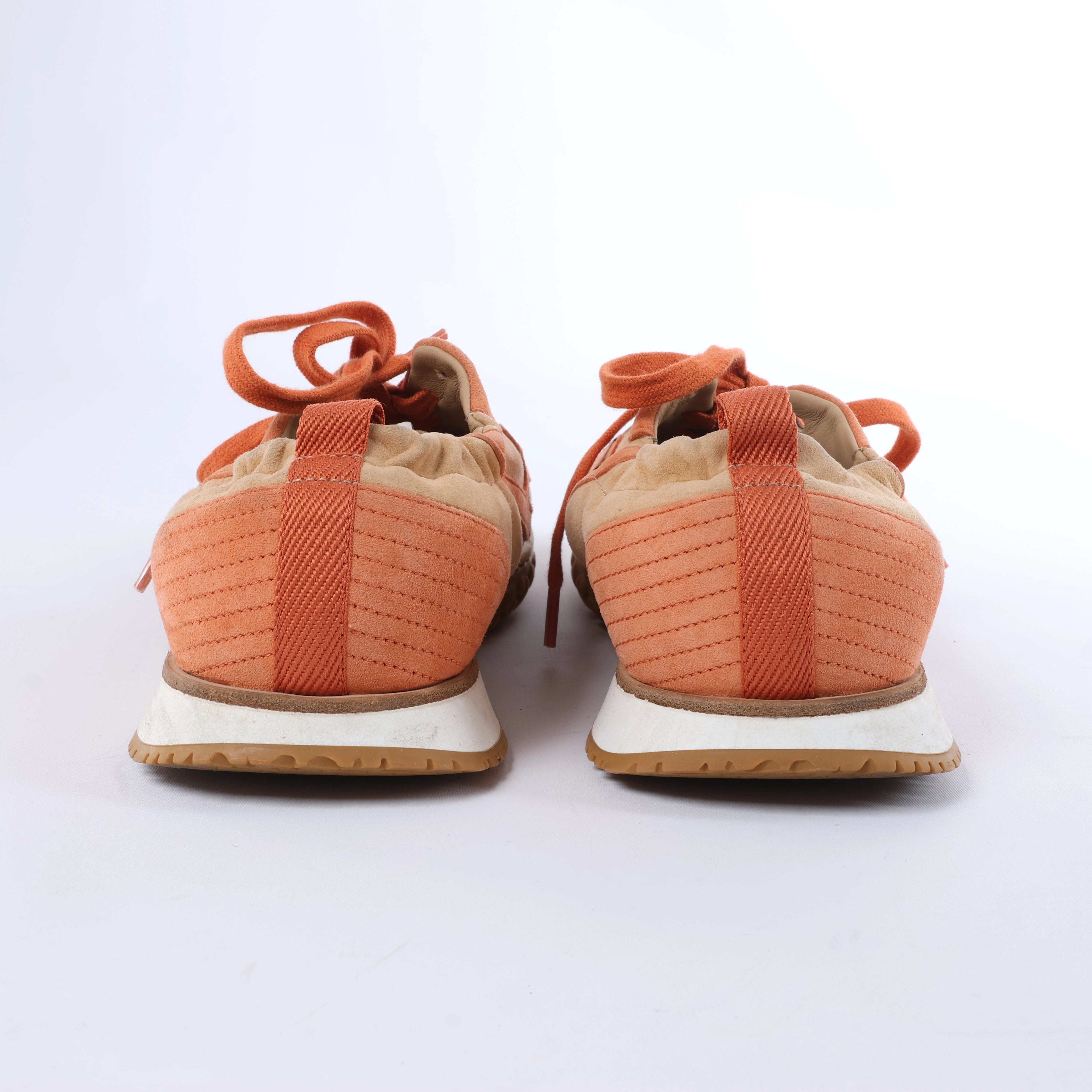 Mocasín Hermès Royal de ante beige, talla 38,5 EU