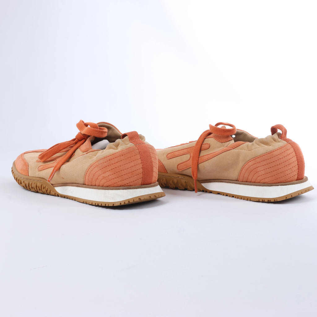 Mocasín Hermès Royal de ante beige, talla 38,5 EU