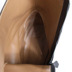 Hermès Juez Black Leather Ankle Boots EU 38