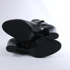 Hermès Juez Black Leather Ankle Boots EU 38