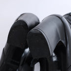 Hermès Juez Black Leather Ankle Boots EU 38