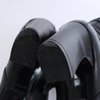 Hermès Juez Black Leather Ankle Boots EU 38