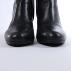 Hermès Juez Black Leather Ankle Boots EU 38