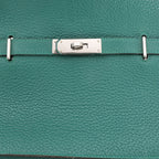 Hermes Jypsiere 28 Taurillon Clémence Crossbody Bag in Green □Q 2013