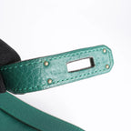 Hermes Jypsiere 28 Taurillon Clémence Crossbody Bag in Green □Q 2013