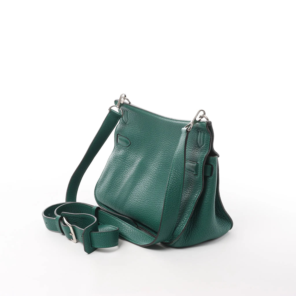 Hermes Jypsiere 28 Taurillon Clémence Crossbody Bag in Green □Q 2013