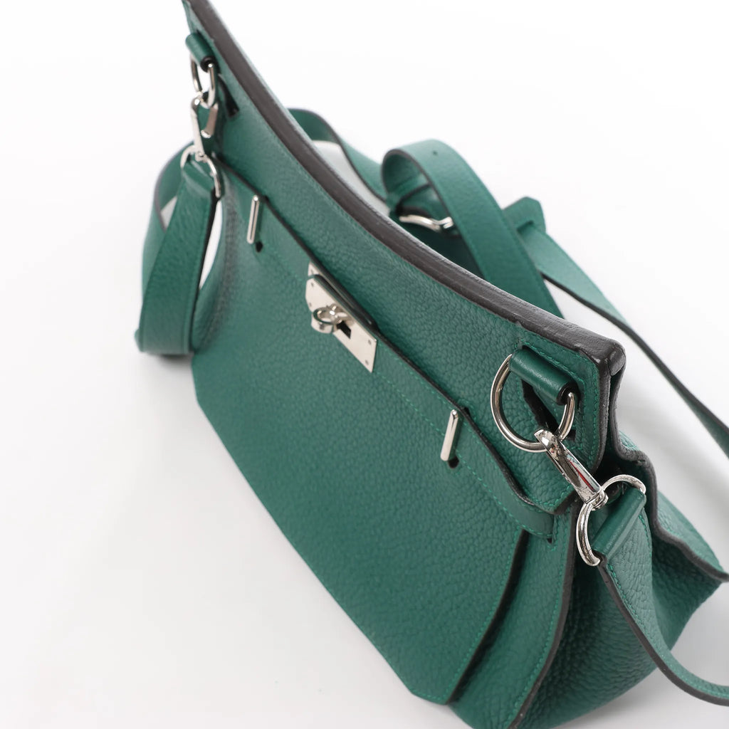 Hermes Jypsiere 28 Taurillon Clémence Crossbody Bag in Green □Q 2013