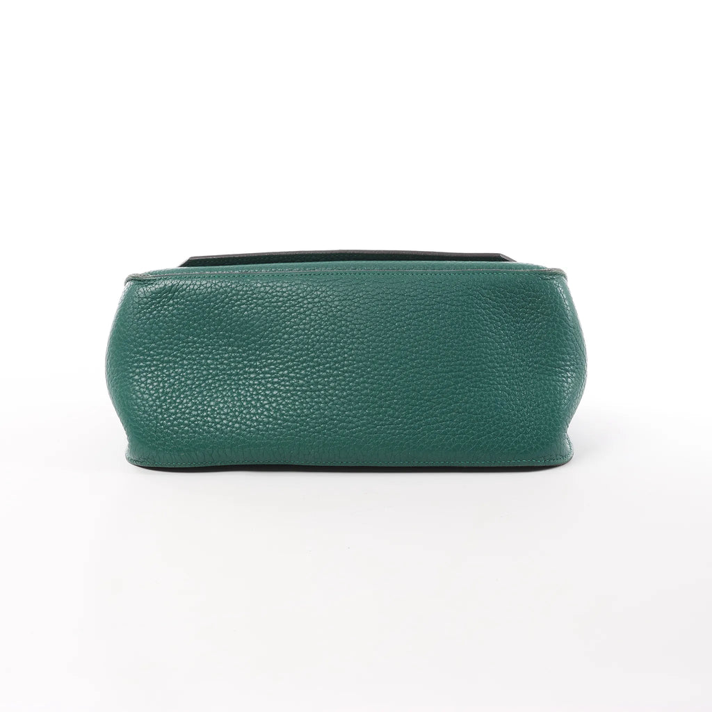 Hermes Jypsiere 28 Taurillon Clémence Crossbody Bag in Green □Q 2013